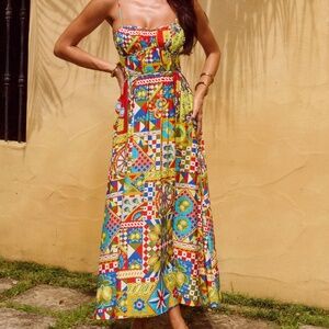 Runaway the Label KELANI LUXE MIDI DRESS - PHAEDRA PRINT